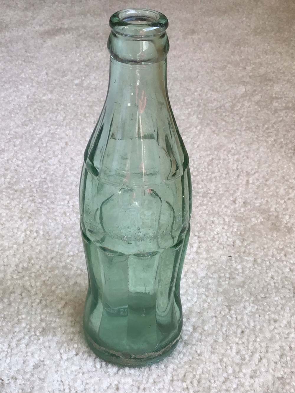 Vintage Coca Cola Green Glass Bottle, 1951